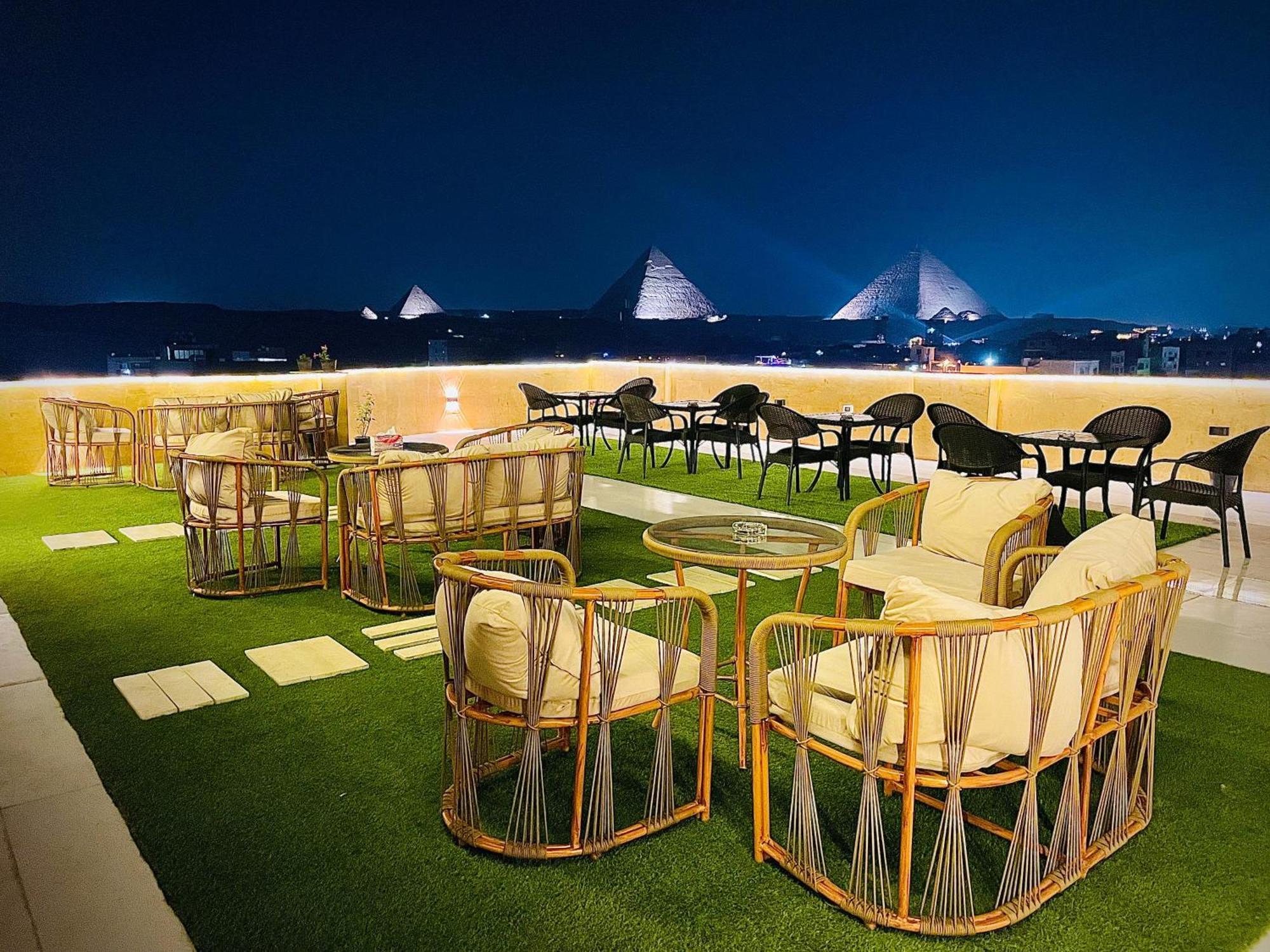 Palm Pyramids View Inn Kafret el-Gabal Exterior foto