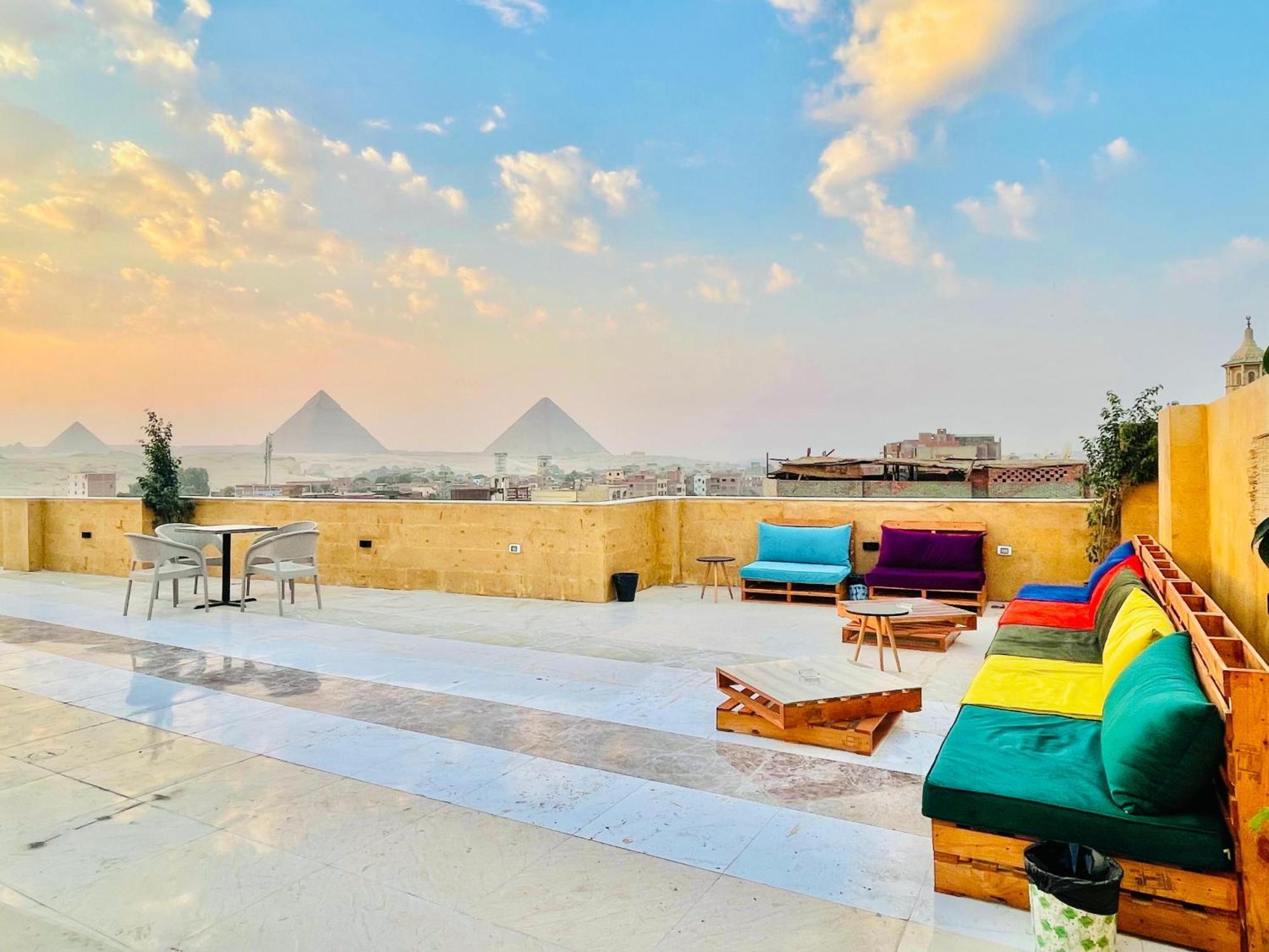 Palm Pyramids View Inn Kafret el-Gabal Exterior foto